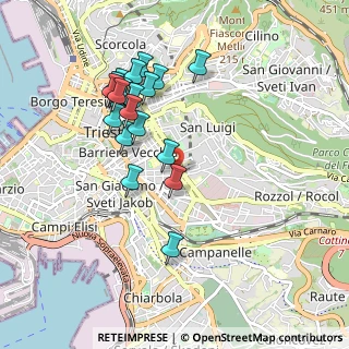 Mappa Via Giacomo Matteotti, 34141 Trieste TS, Italia (0.913)