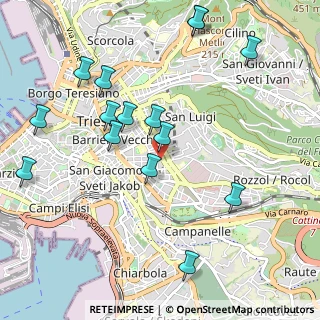 Mappa Via dei Piccardi, 34125 Trieste TS, Italia (1.13733)