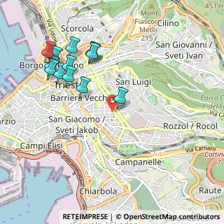 Mappa Via Giacomo Matteotti, 34141 Trieste TS, Italia (1.08538)