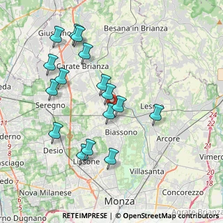 Mappa Via 25 Aprile, 20845 Sovico MB, Italia (3.95375)