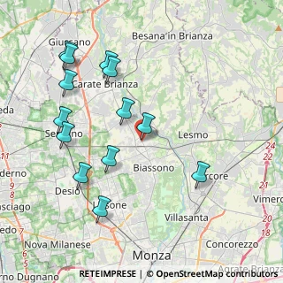 Mappa Piazza Frette, 20845 Sovico MB, Italia (4.30846)