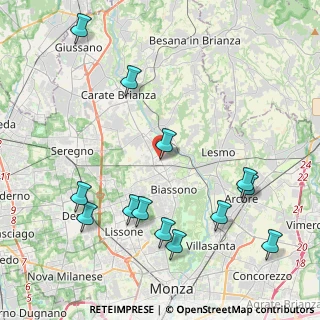 Mappa Via 25 Aprile, 20845 Sovico MB, Italia (4.85385)