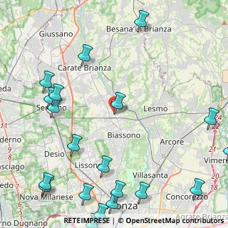 Mappa Piazza Frette, 20845 Sovico MB, Italia (6.402)