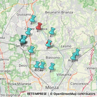 Mappa Via 25 Aprile, 20845 Sovico MB, Italia (4.11625)