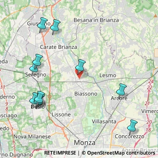 Mappa Via 25 Aprile, 20845 Sovico MB, Italia (5.29182)