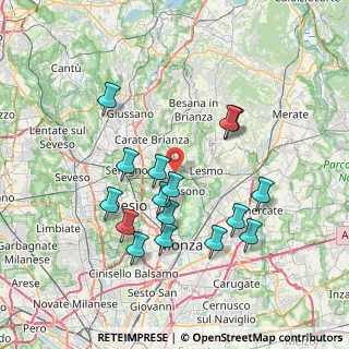 Mappa Via 25 Aprile, 20845 Sovico MB, Italia (7.135)