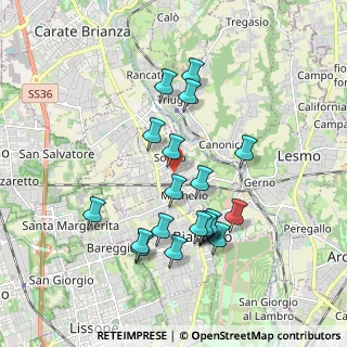 Mappa Via 25 Aprile, 20845 Sovico MB, Italia (1.7485)