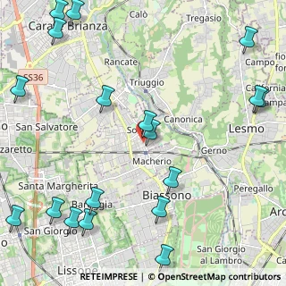 Mappa Via 25 Aprile, 20845 Sovico MB, Italia (3.07278)