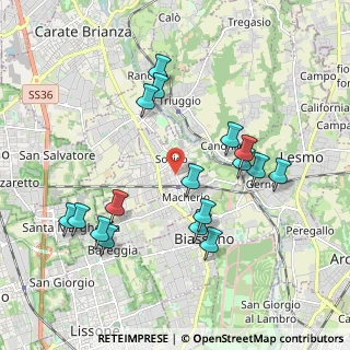 Mappa Via 25 Aprile, 20845 Sovico MB, Italia (1.99471)