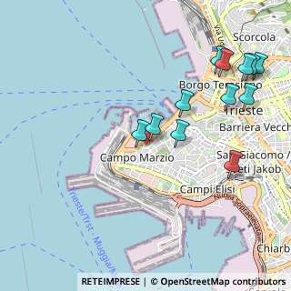 Mappa Riva Grumula, 34145 Trieste TS, Italia (1.13167)