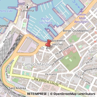 Mappa Riva Grumula, 10, 34123 Trieste, Trieste (Friuli-Venezia Giulia)