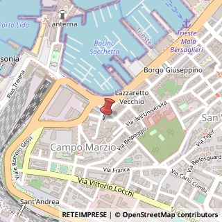 Mappa Via D. Economo G. E, 1, 34123 Trieste, Trieste (Friuli-Venezia Giulia)