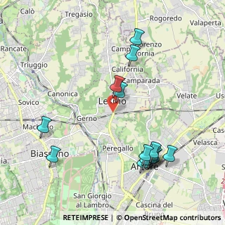 Mappa 20855 Lesmo MB, Italia (2.28733)