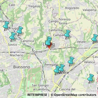 Mappa 20855 Lesmo MB, Italia (2.56545)