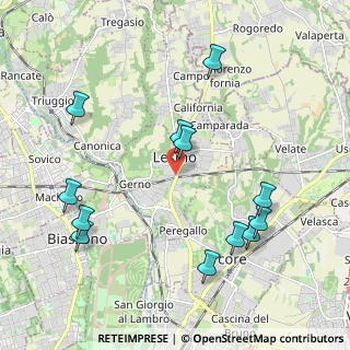 Mappa 20855 Lesmo MB, Italia (2.28917)