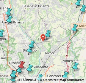 Mappa 20855 Lesmo MB, Italia (7.12)