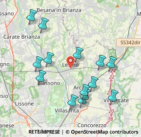Mappa 20855 Lesmo MB, Italia (4.03)
