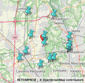 Mappa Via Battisti, 20815 Cogliate MB, Italia (3.99143)