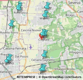 Mappa Via Battisti, 20815 Cogliate MB, Italia (2.76)