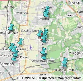 Mappa Via Battisti, 20815 Cogliate MB, Italia (2.024)