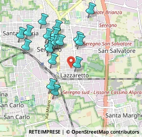 Mappa Via Ivo Oliveti, 20831 Seregno MB, Italia (0.899)