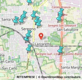 Mappa Via Ivo Oliveti, 20831 Seregno MB, Italia (1.06462)