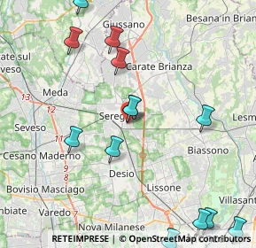 Mappa Via Ivo Oliveti, 20831 Seregno MB, Italia (5.02615)