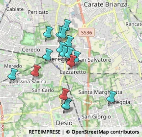 Mappa Via Ivo Oliveti, 20831 Seregno MB, Italia (1.59765)