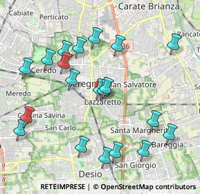 Mappa Via Ivo Oliveti, 20831 Seregno MB, Italia (2.126)