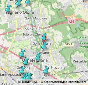 Mappa Via Fam. Terzaghi, 21055 Gorla Minore VA, Italia (3.17625)