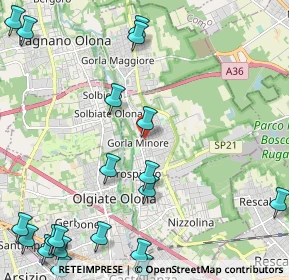 Mappa Via Fam. Terzaghi, 21055 Gorla Minore VA, Italia (3.202)