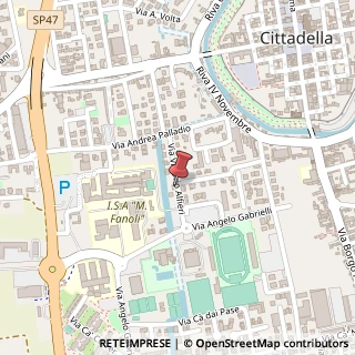 Mappa Via V. Alfieri, 50, 35013 Cittadella, Padova (Veneto)