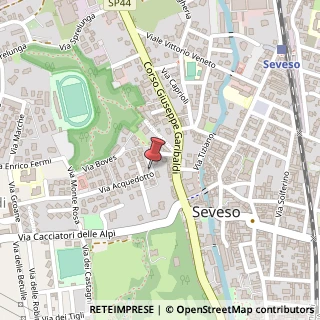 Mappa Via Monte Cervino, 2, 20822 Seveso, Monza e Brianza (Lombardia)