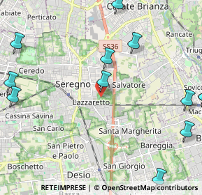 Mappa Via Reggio, 20831 Seregno MB, Italia (2.98833)