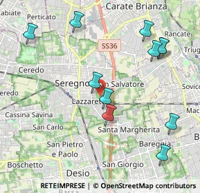 Mappa Via Reggio, 20831 Seregno MB, Italia (2.28455)