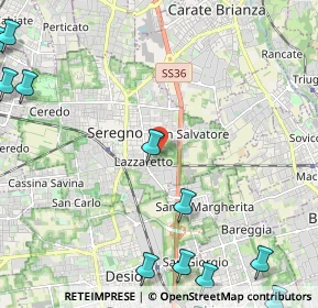 Mappa Via Reggio, 20831 Seregno MB, Italia (4.012)