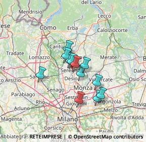 Mappa Via Reggio, 20831 Seregno MB, Italia (8.65667)