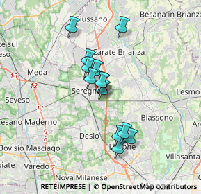 Mappa Via Reggio, 20831 Seregno MB, Italia (2.69231)