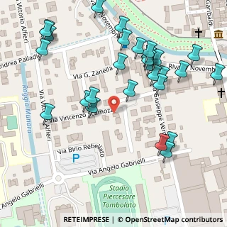 Mappa Via Bino Rebellato, 35013 Cittadella PD, Italia (0.13793)