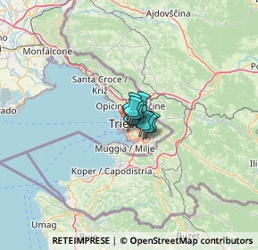 Mappa Via Pio Riego Gambini, 34138 Trieste TS, Italia (15.53727)