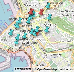 Mappa Via Pio Riego Gambini, 34138 Trieste TS, Italia (0.903)