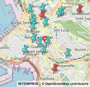 Mappa Via Pio Riego Gambini, 34138 Trieste TS, Italia (0.98353)