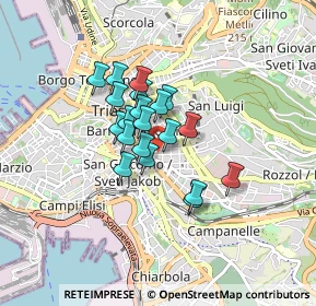 Mappa Via Pio Riego Gambini, 34138 Trieste TS, Italia (0.5615)