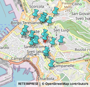 Mappa Via Pio Riego Gambini, 34138 Trieste TS, Italia (0.7245)