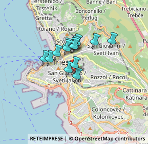 Mappa Via Pio Riego Gambini, 34138 Trieste TS, Italia (1.08857)