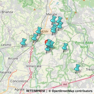 Mappa Via Veneto, 20881 Bernareggio MB, Italia (3.02846)