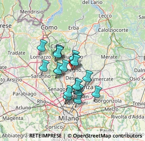 Mappa Via Vincenzo Bellini, 20831 Seregno MB, Italia (9.679)