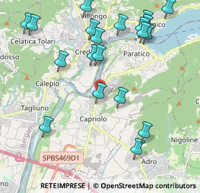 Mappa Via Bremola, 25031 Capriolo BS, Italia (2.3995)