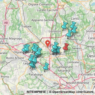 Mappa Via Cristoforo Colombo, 21040 Gerenzano VA, Italia (7.0655)