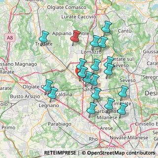 Mappa Via Cristoforo Colombo, 21040 Gerenzano VA, Italia (6.77947)